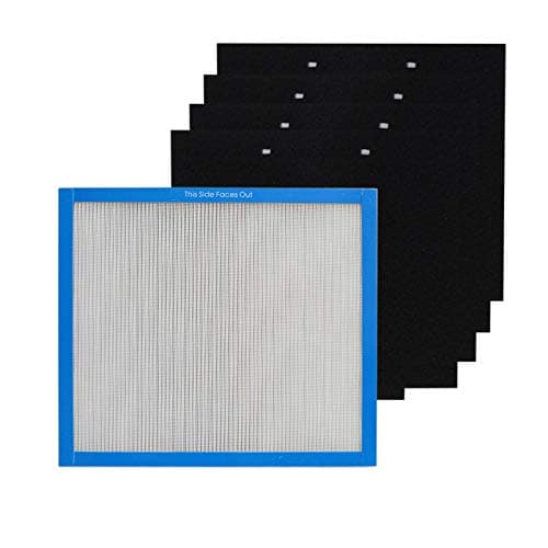 Image of PUREBURG Replacement True HEPA Filter Kit Compatible with HoMedics Total Clean AF-10 AP-15 AR-10 Air Purifiers, Part Number AF-10FL AP-15CRF AF-15,H13 Activated carbon Air Clean Dust VOCs, 1+4