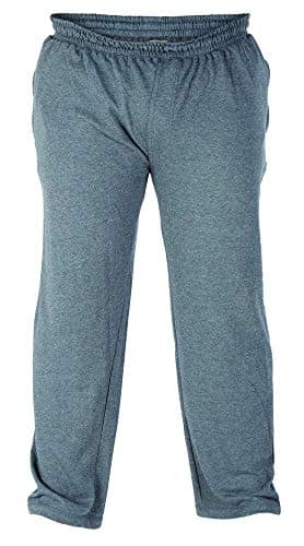 Image of Duke D555 Mens Kingsize Joggers Pants Elasticated Open Hem Jogging Bottoms Grey 5XL (Rory)