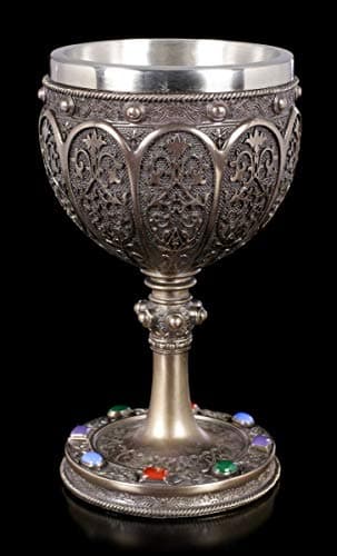 Image of Holy Grail Goblet - Bronzed Wine Goblet, Decorative Item, Drinking Cup, Height 17 cm, 250 ml