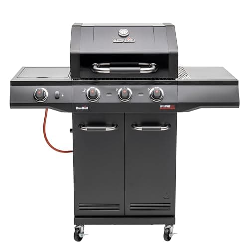 Image of Char-Broil Gas BBQ Advantage CORE B 3-burner Barbecue with TRU-Infrared Technology, Side Burner, Cast Iron Grates - Ideal for Outdoor Cooking, Garden, Balcony and Patio
