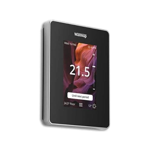 Image of Warmup 6ie Underfloor Heating Smart Thermostat in Onyx Black (6IE-01-OB)