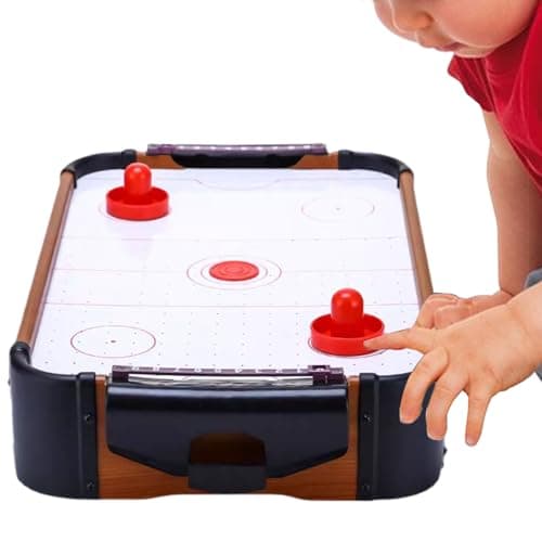 Image of Yonuaret Air Hockey Game Tabletop - Two-Player Strategy Game,Lightweight Mini Table Top Hockey Toy | for Men Women Boys Girls Youth Teens Birthday Christmas New Year Party