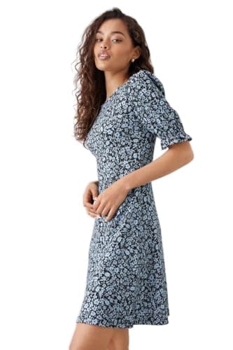 Image of Dorothy Perkins Women's Floral Mini Dress, blue, 12