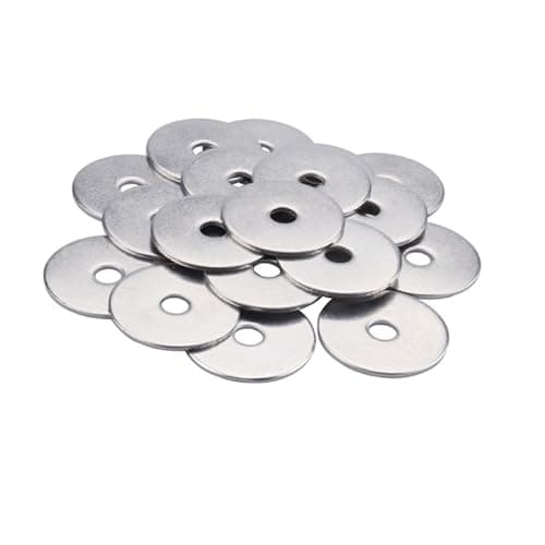 Image of Gendewiner M4 Washers (20 Pack) M4 x 25x1.5mm Large OD Plain Wide Metal Round Flat Spacer Repair Washer 304 Stainless Steel Washers(20 Pack) For Screws Bolt