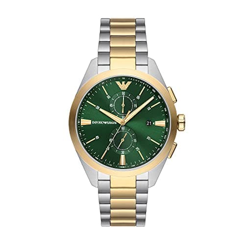 Image of Emporio Armani Watch for Men, Chronograph Movement, 43 mm Silver Stainless Steel Case with a Stainless Steel Strap, AR11511