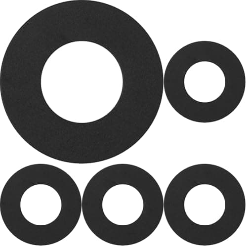 Image of Luceco Flat Bezel for Downlights, Slim Profile, FType MK2, FType Essence, FType Ultra, LED Downlight Accessories, Matt Black, 76mm Cut-Out, FTBZFBK (Pack of 5)