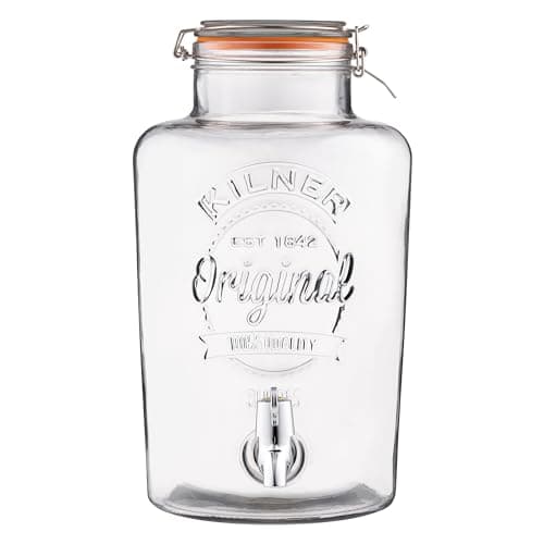 Image of Kilner Glass Clip Top Round Drinks Dispenser (8 litres)