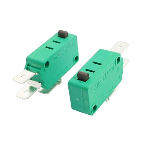 Image of Sourcingmap a14032200ux0036 AC 16A 125V/250V Push Button Actuator Micro Limit Switch KW3-0Z (Pack of 2)