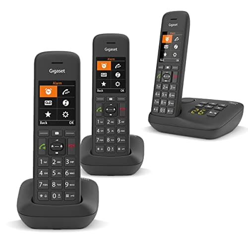 Image of Gigaset Premium C575A Cordless Phone, Trio Handset with Answer Machine and Nuisance Call Block