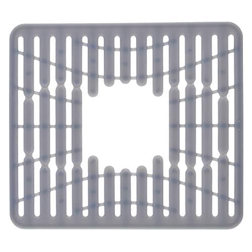 Image of OXO Good Grips Silicone Sink Mat – Small – Soft PVC-Free Cushion for Sink & Dish Protection – Heat-Resistant Up to 425°F – Customizable Drain Opening – Elevated for Water Flow