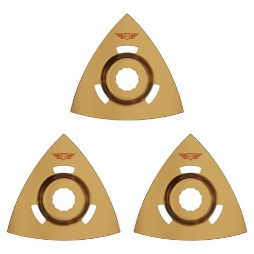 Image of 3 x 80mm TopsTools RVCRT_3 Carbide 13mm HEX Fitting Triangle Rasp Blades Compatible with Draper MT250A 23038, MT250 31328, Wickes 235510, Renovator Multitool Multi Tool Accessories