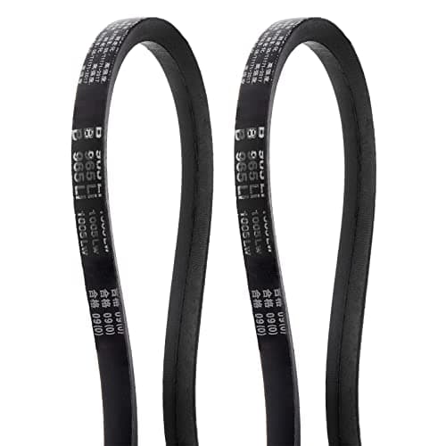 Image of sourcing map 2pcs B-965 V-Belts Drive Belt 965mm(38") Inner Girth 17mm Top Width B Section Rubber for Power Transmission