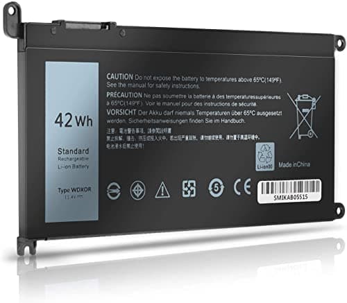 Image of BIUBOTY WDX0R WDXOR Battery Compatible with Dell Inspiron 13 15 5000 7000 5570 7579 7570 7378 5567 7573 5565 5379 5378 Latitude 3490 3590 3340 3400 3390 3500 3190 5468 Dell 42WH WDXOR 11.4V Battery