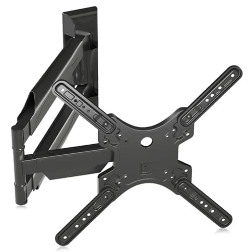 Image of Suptek 55" TV Wall Mount, Swivel Tilt Extend TV Wall Bracket for Most 32-55 inch Curved Monitor and Plasma TVs up to 31.8kg, Adjustable Heavy Duty Wall Mount, Max VESA 400x400mm