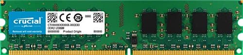 Image of Crucial CT25664AA667 2 GB DDR2 667 MHz (PC2-5300) CL5 Unbuffered UDIMM 240-Pin Memory