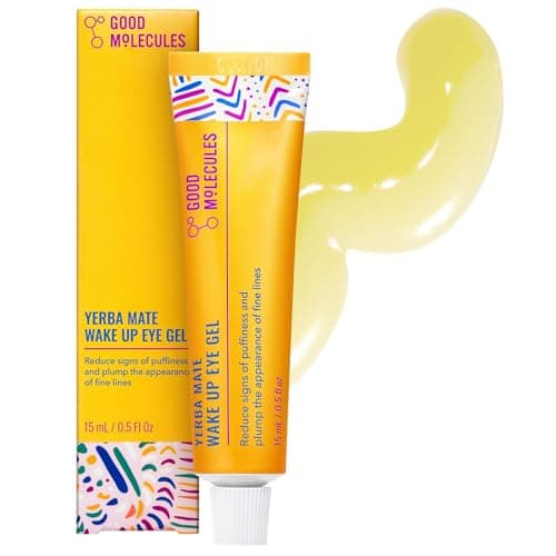 Image of Good Molecules Yerba Mate Wake Up Eye Gel - Yerba Mate, Hyaluronic Acid and Caffeine to Hydrate, Minimize Puffiness and Swelling - Skincare for Face