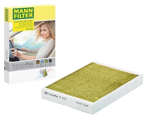 Image of MANN-FILTER Cabin Air Filter FP 2733, FreciousPlus biofunctional pollen filter, Paper, for Land Rover, Volvo