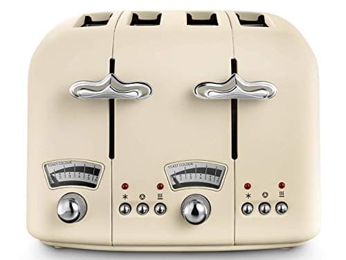 Image of De'Longhi Argento Flora CT04.BG 4 Slice Toaster - Beige, Nicht zutreffend