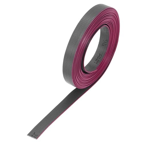 Image of sourcing map 30AWG IDC Wire Flat Ribbon Cable 2m/6.6ft Length 0.635mm Pitch 10 Pin Gray for JTAG/ISP Connecting