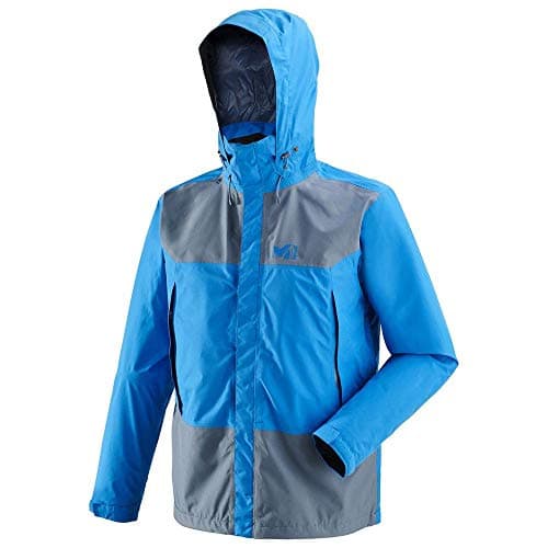 Image of Millet Grands Montets GTX Jkt Men's Waterproof Jacket, mens, MIV7858_XL_Electric Blue/Flint, electric blue/flint, XL