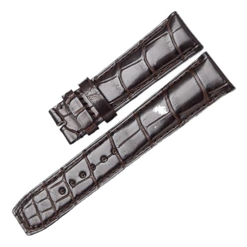 Image of PNESHGTT Compatible With BAUME ，MERCIER CLASSIMA 8688，8592 ALLIGATOR WATCH STRAP(Beige,20mm)