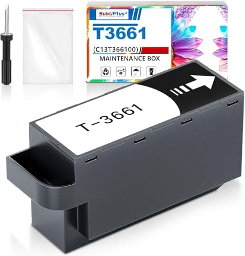 Image of SubliPlus+ T3661/C13T366100 Ink Maintenance Box Replacement, Compatible for XP-6105 XP-6100 XP-8700 XP-8500 XP-15000 XP-970 XP-8600 XP-6000 XP-6005 XP-8605 Printers