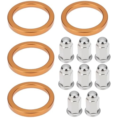 Image of SG Store 2 Sets Exhaust Gaskets with Cap Nuts Compatible with Honda CB/CL160/175/200 XL/XR250/350/500/600 E