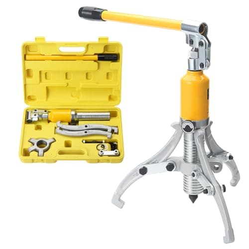 Image of Faankiton 5 Tonnes Hydraulic Gear Puller, Wheel Bearing Pulling Separator, 3 in 1 Pump Oil Tube Drawing Machine, Hydraulic Puller Kit, 2 or 3 Jaws Pulling Separator, Hydraulic Puller Separator Tool