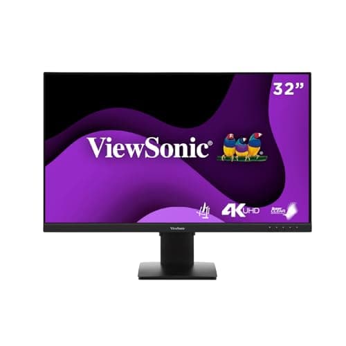 Image of ViewSonic VG3208-4K 32" 4K UHD SuperClear IPS LED Monitor, 2 HDMI, 2 DisplayPort, speakers, full ergonomic stand, HDR10