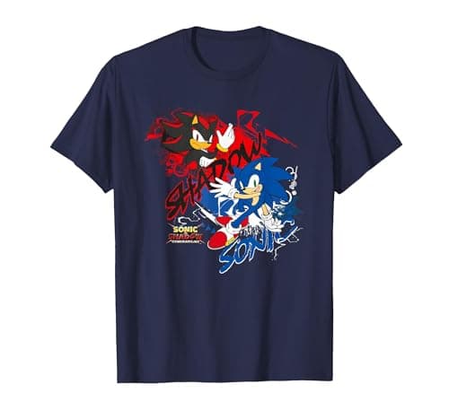 Image of Sonic x Shadow Generations T-Shirt, Men, Navy Blue, 3X-Large
