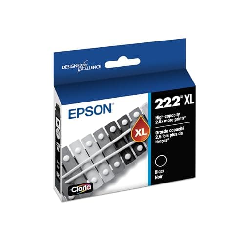 Image of Epson T222 Black Ink Cartridge, High Capacity