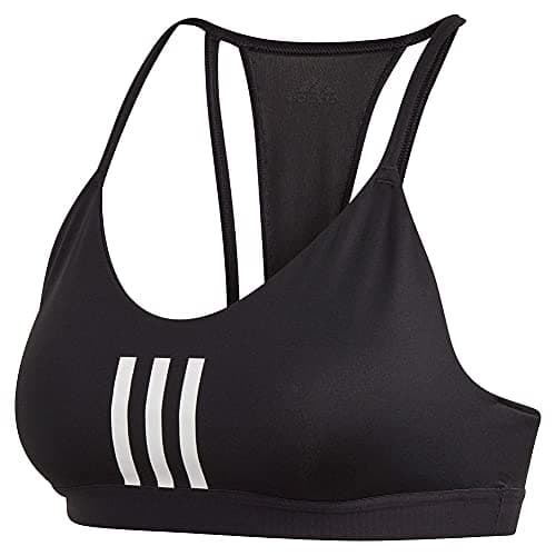 Image of adidas Women's All Me 3-Stripes Mesh Bra Black/White