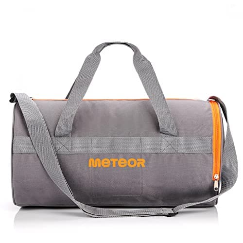 Image of meteor Gym Duffel Cabin Holdall Bag - Lightweight Sports Luggage with Shoe Compartment, Shoulder Strap, Underseat Hand Size for Travel Workout Weekend Overnight