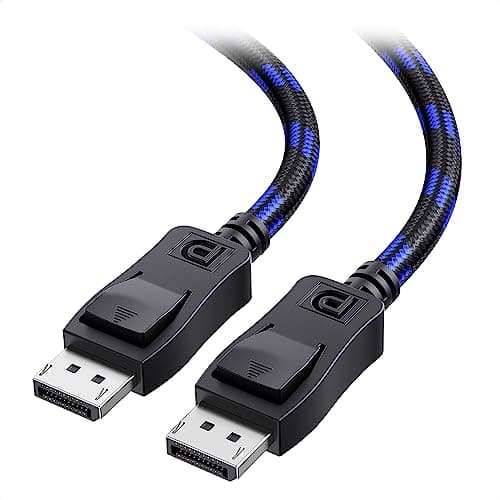 Image of Cable Matters [VESA Certified Braided DisplayPort 1.4 Cable 1.8m, Support 8K 60Hz / 4K 240Hz, 8K DisplayPort Cable with FreeSync, G-SYNC and HDR for Gaming Monitor, PC, RTX 4080/4090, RX 6800/6900