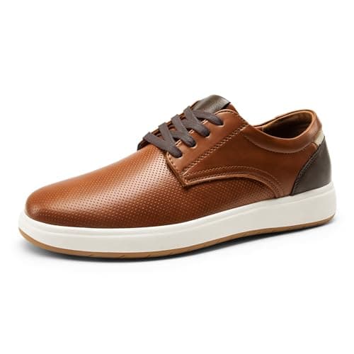 Image of Bruno Marc Men's Casual Dress Fashion Sneaker, Cushioned Sponge Insole, Comfortable Lightweight Walking Shoes, Formal Shoes,Size 11,Brown,BMUMFN2505