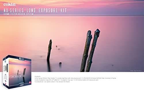 Image of COKIN NX-Series Long Exposure Kit inc. 100mm Filter-Holder + CPL + Wallet + NUANCES Extreme ND1024 filter in frame + ø72/77/82mm Adapter ring + accessories