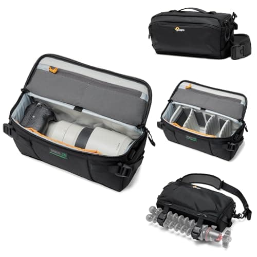 Image of Lowepro ProTactic Lite SLX 120 AW III Camera Sling Bag, Professional Camera, Rain Cover, Lightweight Crossbody Sling Backpack, for Photographer, Videographer, Volume 5L, for DSLR/Mirrorless