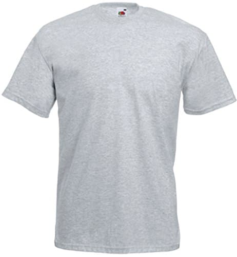 Image of Fruit of the Loom Men's Heavy T-Shirt, Heather Grey, Large