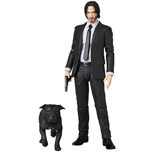 Image of REOZIGN John Wick Figurine Holding Gun Suit John Wick Action Figures 16Cm/6.3 Inch PVC Statue Model Ornament Gifts