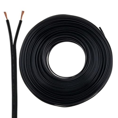 Image of SeKi Speaker Cable 2 x 0.50 mm² 50 m Black CCA Audio Cable Speaker Cable