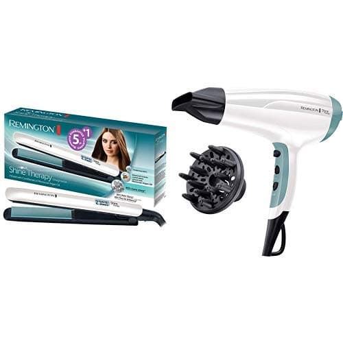 Image of Remington Shine Therapy Hair Dryer and Hair Straightener