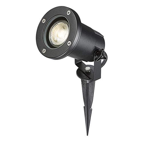Image of Knightsbridge Garden GU10 Spike Light, Aluminium, Black