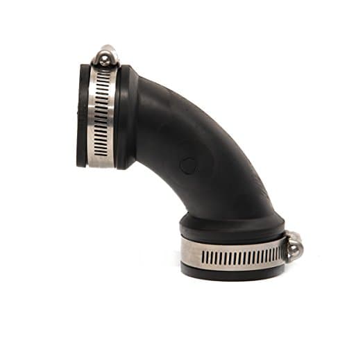 Image of Cloverleaf 3" Rubber 90° Elbow Pipe Connector