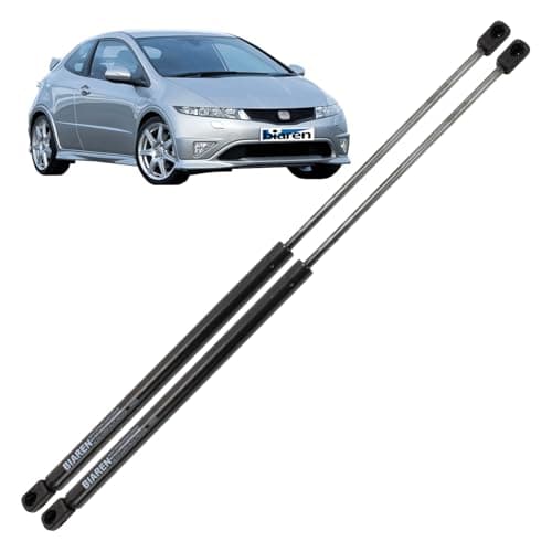 Image of BIAREN 2x Rear Tailgate Boot Gas Struts For Honda Civic Mk8 (2005-2011) Lift Support System 465 (N) 640 MM 74820SMGE03