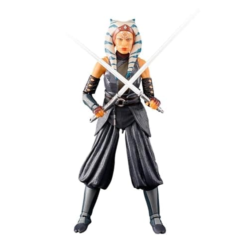 Image of Star Wars Hasbro The Black Series Ahsoka Tano Toy 6-Inch-Scale The Mandalorian Action Figure, Toys for Ages 4 and Up Multicolor One Size F4349