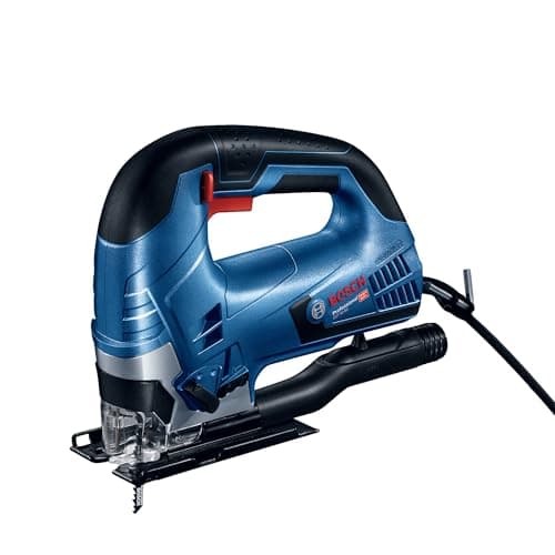 Image of Bosch Professional Jigsaw GST 90 BE (650 Watts, including Dust Extraction Set, Hex Key WAF 5, Anti-Splinter Guard, 1 x Jigsaw Blade T 144 DP, Precision for Wood, Carrying Case)