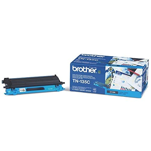 Image of Brother TN-135C High Yield Cyan Toner Cartridge - Original, for HL-4040CN, 4050CDN, 4070CDW, DCP-9040CN, 9042CDN, 9045CDN, MFC-9440CN, 9450CDN, 9840CDW - 4000 Page Yield