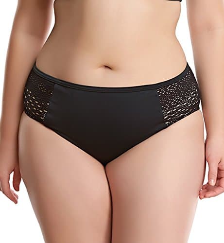Image of Elomi Indie Mid Rise Brief in Black (ES7534) *Sizes 16-26*