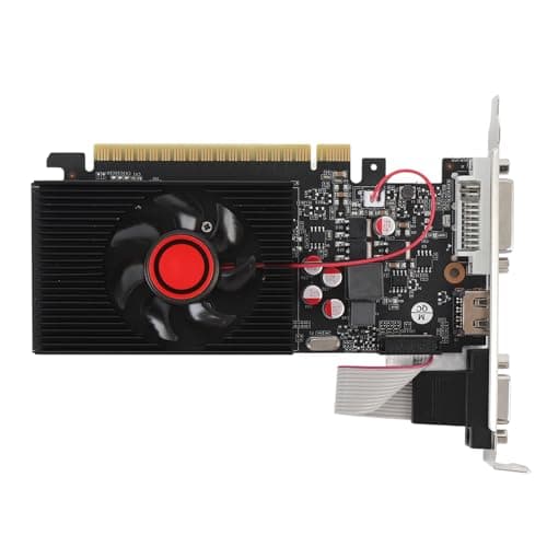Image of GT 730 Graphics Card 4GB DDR3, 128 - Bit, HDMI VGA DVI, Computer PC Video Graphics Card, PCI Express 2.0 with Silent Cooling Fan