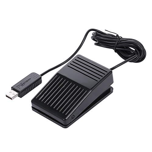 Image of USB Foot Pedal, USB Single Foot Switch Game Control, One Key Customized Computer Keyboard, Plug & Play Singal On Off Switch Compatible with Windows 2000/XP/Vista/Win 7
